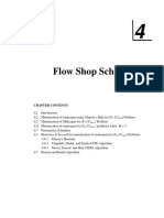 Flow Shop Scheduling: Chapter Contents