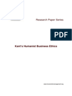 Kants Humanistic Business Ethics