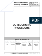 ESCL SOP 013, Outsourcing Procedure