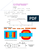 Design of A Safety Isolating Transformer - Tuan Vu TRAN - 25/09/2006