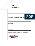 Jedec Standard: Thermal Modeling Overview