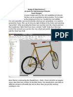 Design & Manufacture 2 Basic Parts For CAD Drawing of Bicycle Stuart Burgess