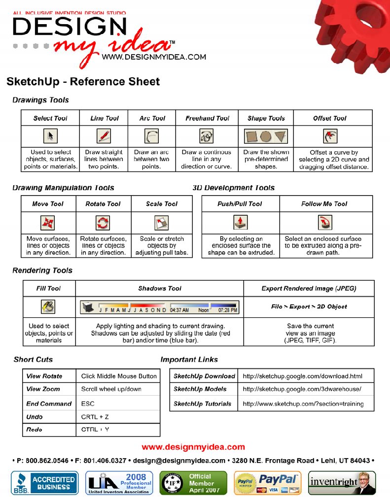 Sketchup Tutorial | PDF