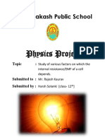 Physics Project: Satya Prakash Public School