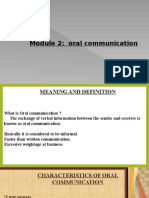 Oral Communication