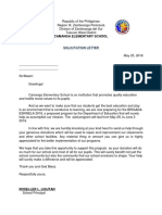 Brigada Eskwela Solicitation Letter