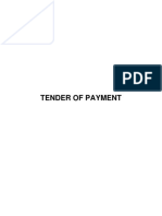 15 Tender of Payment