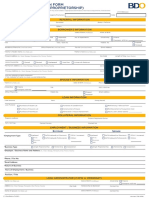 Bdo Application Form