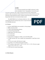 2.1 LPC2103 Microcontroller: 2.1.1 Features