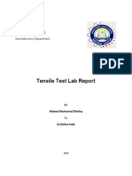 Tensile Test Lab Report