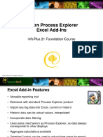 Aspen Process Explorer Excel Add-Ins: Infoplus.21 Foundation Course