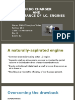 Turbo Charger AND Performance of I.C. Engines