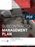 Subcontractor Management Plan