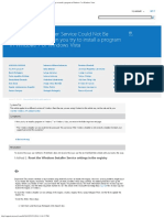 The Windows Installer Service Could Not Be Accessed - Error When You Try To Ins