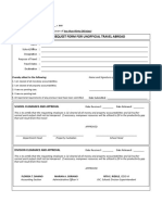 Authority Request Form For Unofficial Travel Abroad: Schools Division Office