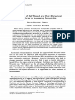 Comparison of Self-Report and Overt-Behavioral Procedures For Assessing Acrophobia