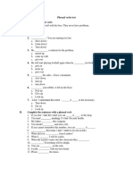 Phrasal Verbs Test I. Choose The Correct Verb