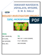 Jawahar Navodaya Vidyalaya, Mysore, D. M. G. Halli: Biology Investigatory Project