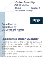 Economic Order Quantity