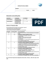 Interactive Oral Rubric