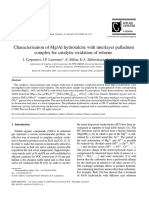 Characterisation of MgAl Hydrotalcite With Interlayer Palladium Complex For Catalytic Oxidation of Toluene