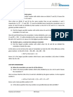 HCF & LCM Remainders