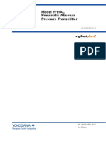 Model Y/11AL Pneumatic Absolute Pressure Transmitter: User's Manual