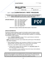 CVT / TCM Calibration Data "Write" Procedure: AT12-009e NTB12-103e April 26, 2017