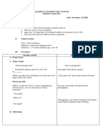 Lazareto Elementary School Detailed Lesson Plan Subject: Health Date: December 11,2018 Grade Level: VI