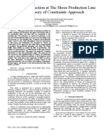 Bottleneck Reduction at The Shoes Production Line Using Theory of Constraints Approach