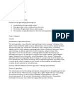 Agri Science Lesson 1 Notes