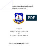 Logbook For PG Physiology