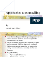 Approaches To Counselling: by Amala Mary Johny