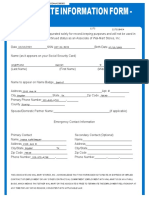 Associate Information Form - : WM - Aif - Document Daniel Highfield