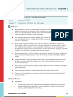 CH 9 Admissions Transfers and Discharge