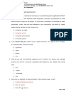 Theory of Architecture Sample Questionnaire