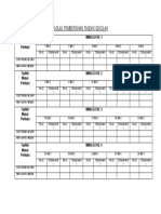 Jadual Pembersihan Tandas Guru