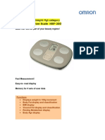 Product Intro - Weight MGT Category Body Fat Analyzer Scale HBF-200