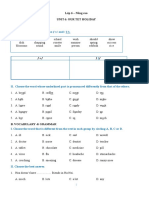 L P 6 - Nâng Cao Unit 6. Our Tet Holiday A. Phonetics