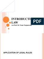 Introduction To LAW: Ass Prof. Dr. Vesna Trajanovska