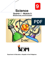 Science9 - q1 - Mod5 - Biodiversity and Evolution - v3