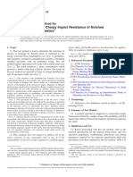 Determining The Charpy Impact Resistance of Notched Specimens of Plastics