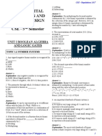 CS8351 Digital Principles and System Design MCQ