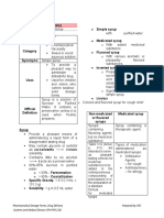 Preparation 1: Syrup: Types of Syrup DDS (Laboratory)