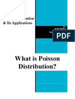 Poisson Distribution & Its Applications: By-Snehil Mishra, Simran, Sandhya Upadhyaya, Shashank Tiwari, Priyanka Jarwal