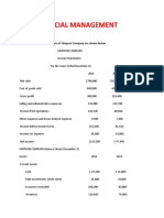 Financial Management (Problems)