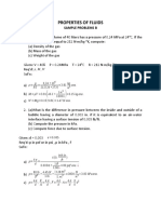 Properties of Fluids: Sample Problems B