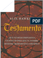 Hawkins, Alis - Testamento