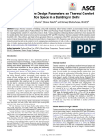 Influence of Passive Design Parameters On Thermal Comfort of An Office Space in A Building in Delhi