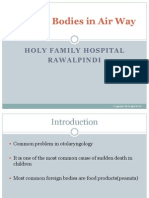 Foreign Body in Airway